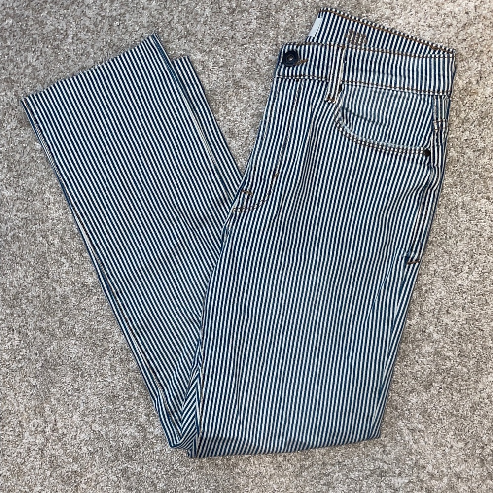 Striped Blue and White Pants